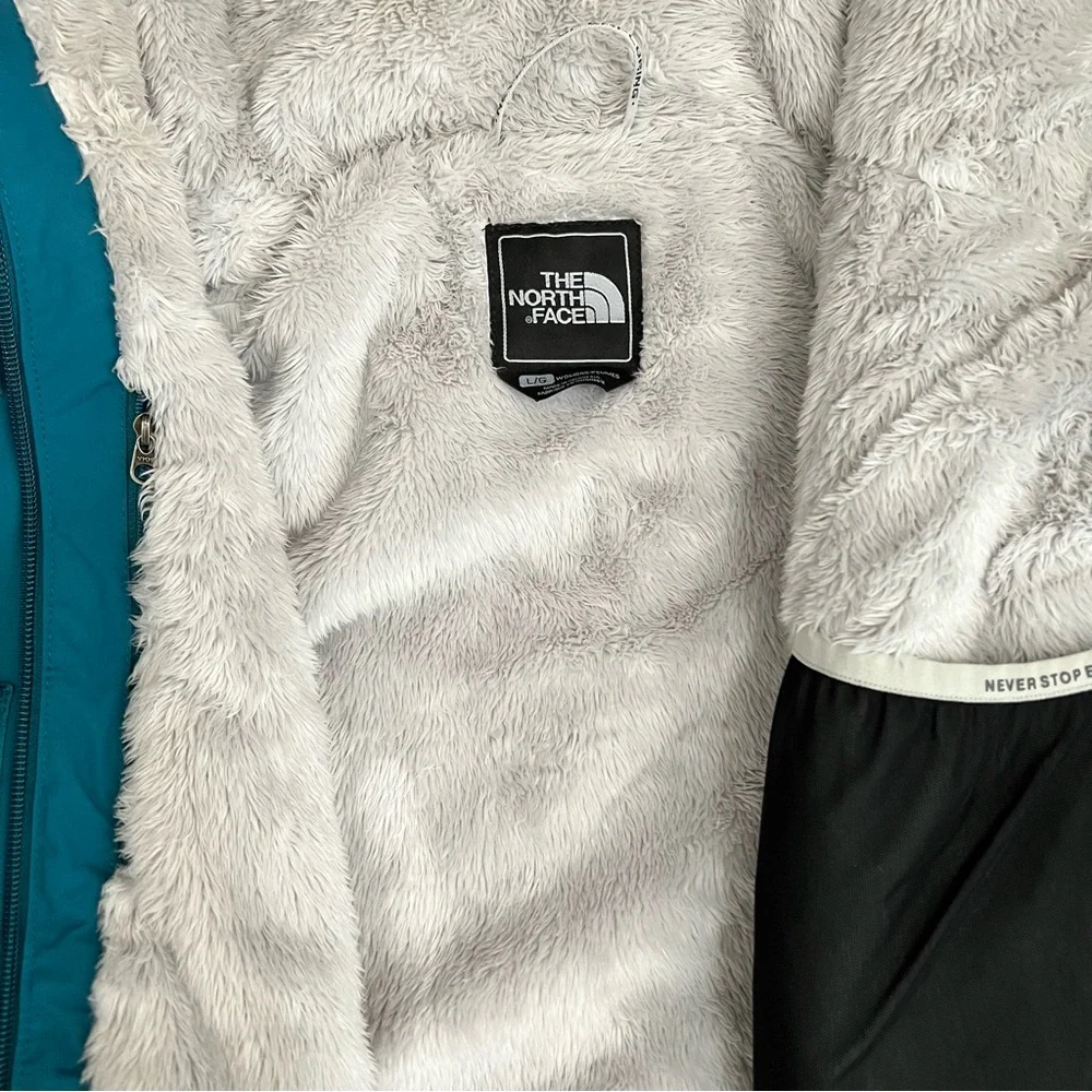 The North Face Women's Teal Blue Inlux Insulated Waterproof Jacket AFYP Large - Picture 6 of 12